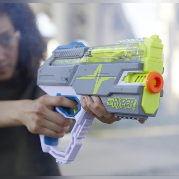 Nerf Hyper Rush-40 Gun, Eyewear & 2  50 Round Reload Canister's! RTG ALL NEW - Picture 12 of 14